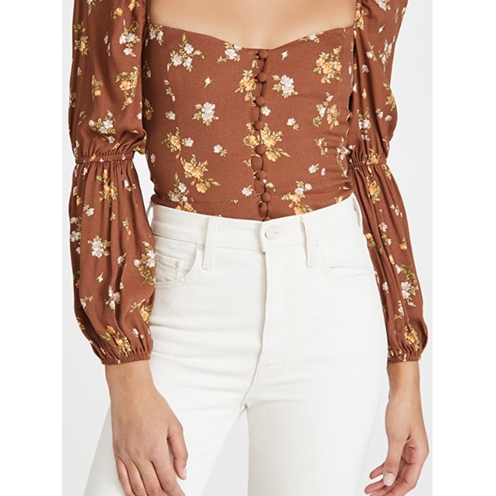 Reformation button down blouse NWT